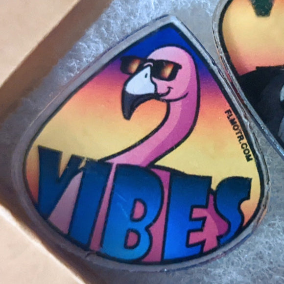 Flamingo Vibes - Acrylic Pin