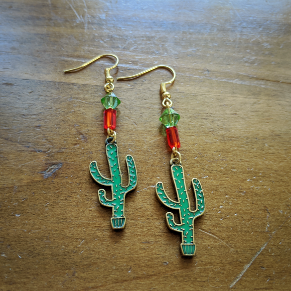 Lovely Cactus Earrings