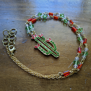 Sparkling Cactus Necklace