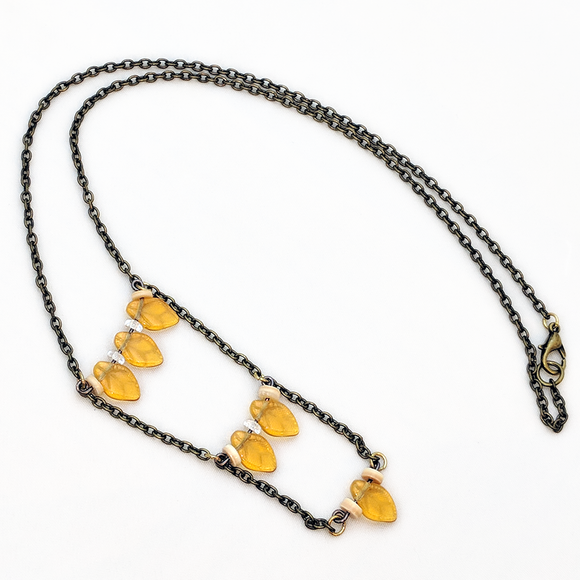 Leaves of Amber Necklace